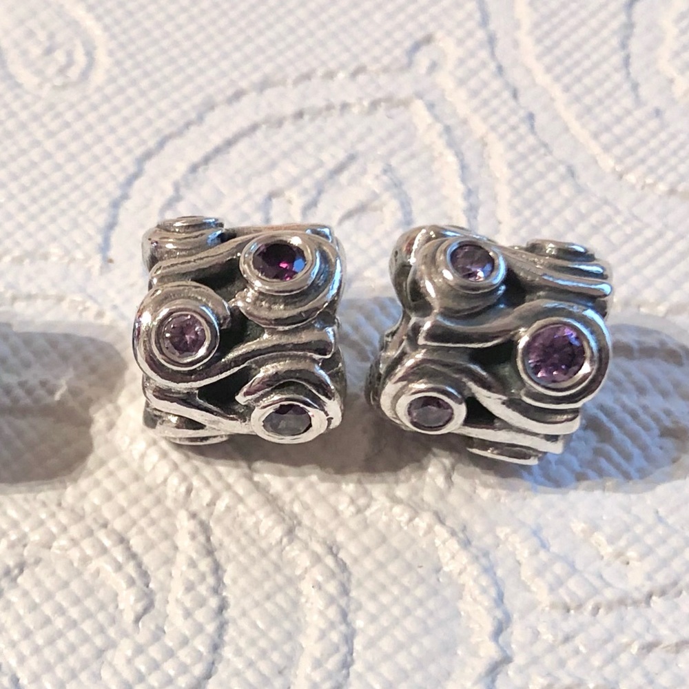 Pandora Moments : Purple wave charms